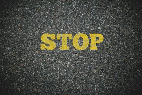 Words on road background Stock Photos