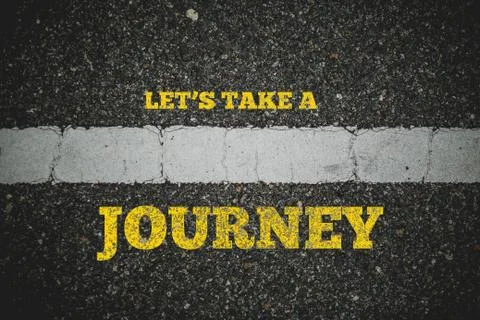 Words on road background Stock Photos
