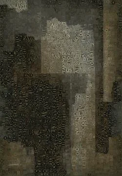 Words in sepia Stock Illustration