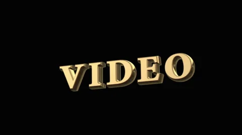 The words "Video" spinning Stock-Footage 48778976