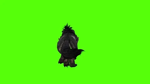 Worg Walking Green Screen Animation 4k Rendering Stock Footage 296209326