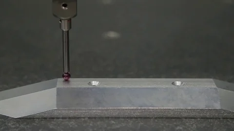 The Work of a 3D Coordinate Measuring Machine Stock Footage 83261753