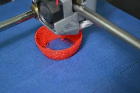 Work 3d printer close Foto stock