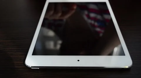 Work about the iPad Stock Footage 49162690