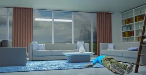 Work accident Stock Illustration