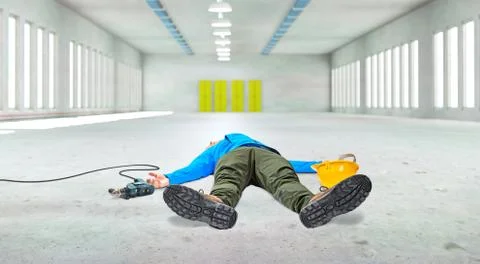 Work accident Stock Illustration