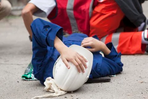 Work accident Stock Photos