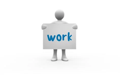 Work  against white background with vignette Stock Illustration