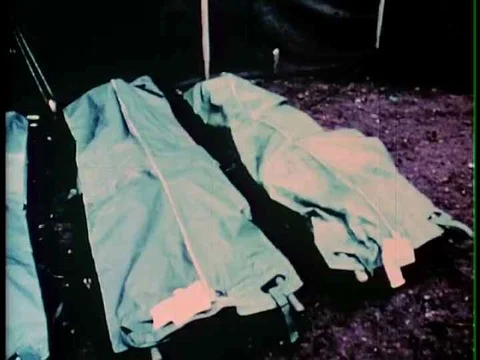 The work of the air evacuation command in Vietnam in 1966 in an air medical Video stock 75097618