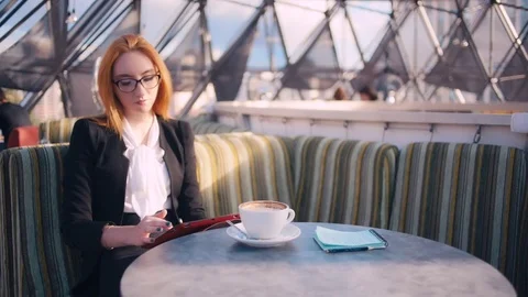 Work and coffee break Stock Footage 72001749