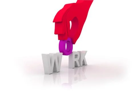 Work and hand Stock Illustration