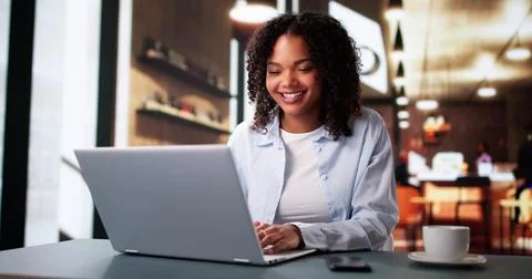 Work And Study On Laptop Computer Foto stock
