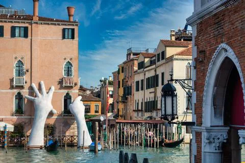 Work of art in venice Stock Photos