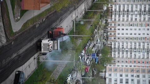 Work of asphalt milling machine Stock Footage 242353923