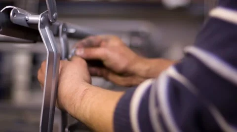 Work on Assembling the Bed Stock Footage 67448683