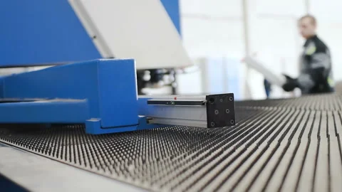 The work of an automated machine tool in metalworking Stock Footage 88588866