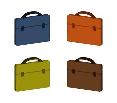 Work bag icon illustrated in vector on white background Stock Illustration