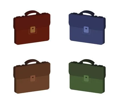 Work bag icon illustrated in vector on white background Stock Photos