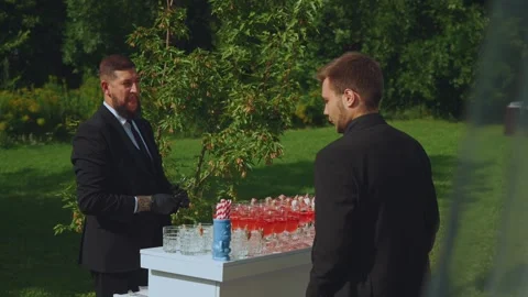 The work of the bartender, the process of bartenders Stock Footage 282053401