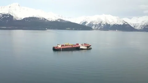 Work boats in Alaska Stock Footage 101587850