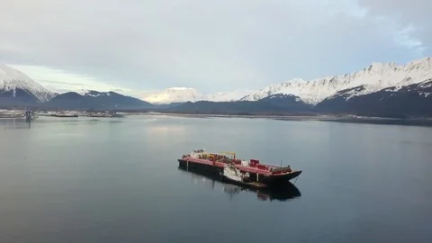 Work boats in Alaska Stock Footage 101587859