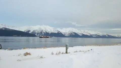 Work boats in Alaska Stock Footage 101587883