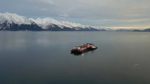 Work boats in Alaska Stock Footage 101588010