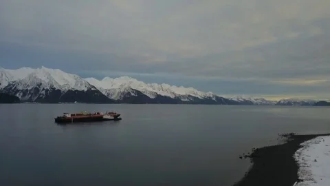 Work boats in Alaska Stock Footage 101588703
