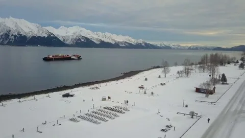 Work boats in Alaska Stock Footage 101588758