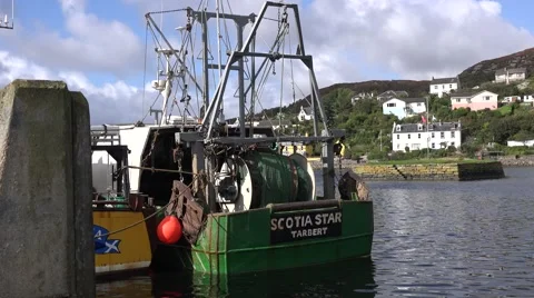 WORK BOATS IN SCOTLAND Stock Footage 67891592