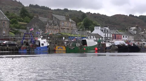 WORK BOATS IN SCOTLAND Stock Footage 67891664