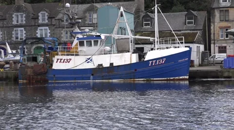 WORK BOATS IN SCOTLAND Stock Footage 67891696