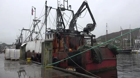 WORK BOATS IN SCOTLAND Stock Footage 67892962