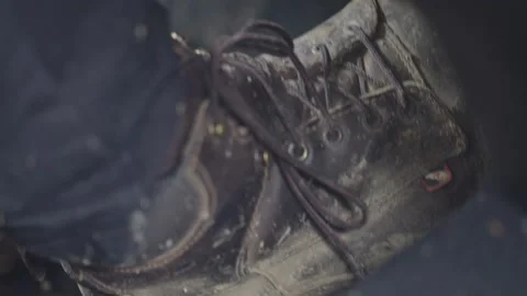 Work Boot Stock Footage 197145272
