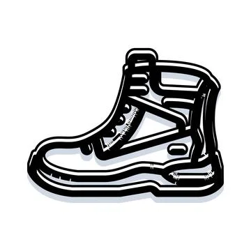Work boot icon representing safety and resilience イラスト素材