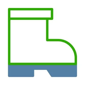 Work Boot Icon, Symbol for Safety Footwear Stock Illustration