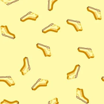 Work boots civil engineer isometric icon seamless pattern Illustrazione stock