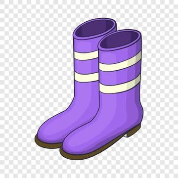 Work boots icon, cartoon style Illustrazione stock