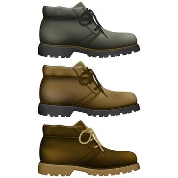 Work Boots Stock Illustration