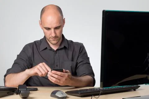 At work #bored Stock Photos