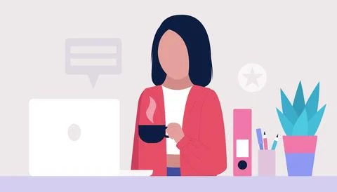 Work break concept Stock Illustration