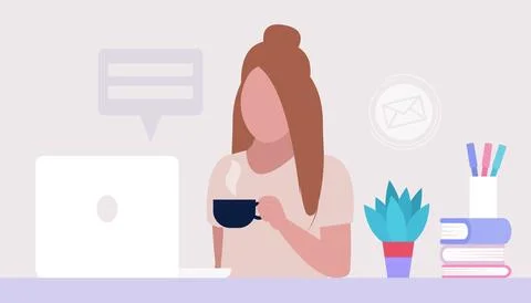 Work break concept Stock Illustration
