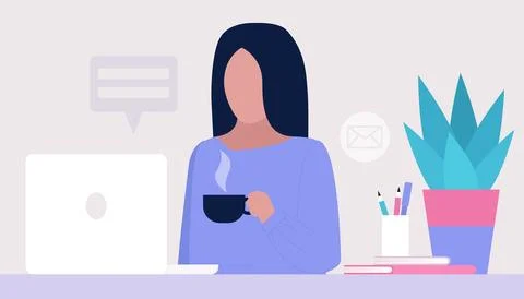 Work break concept Stock Illustration
