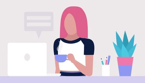 Work break concept Stock Illustration