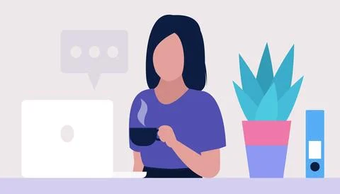Work break concept Stock Illustration