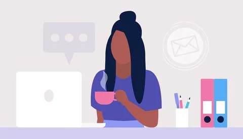 Work break concept Stock Illustration