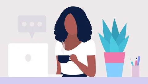 Work break concept Stock Illustration