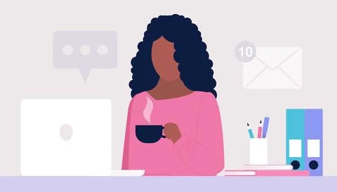 Work break concept Stock Illustration