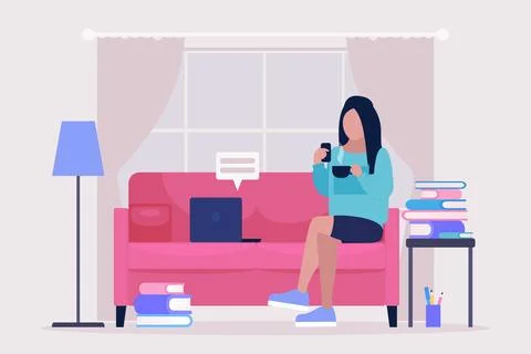 Work break concept Stock Illustration