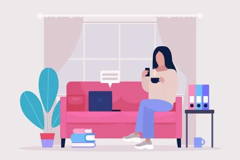 Work break concept Stock Illustration